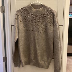 143 story by Line Up Grey/silver sweater with sequins